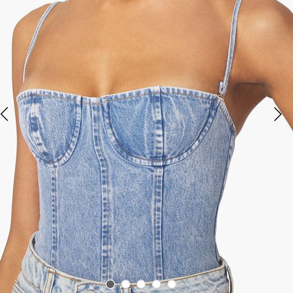 WeWoreWhat Tops - Weworewhat | UNDERWIRE INDIGO COMFORT CORSET